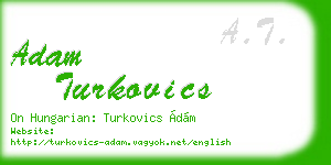 adam turkovics business card